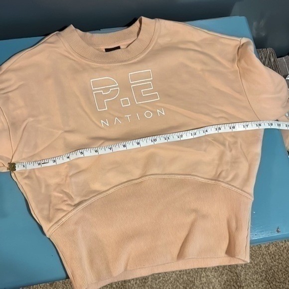 P.E. Nation apricot cropped sweatshirt - Picture 6 of 7